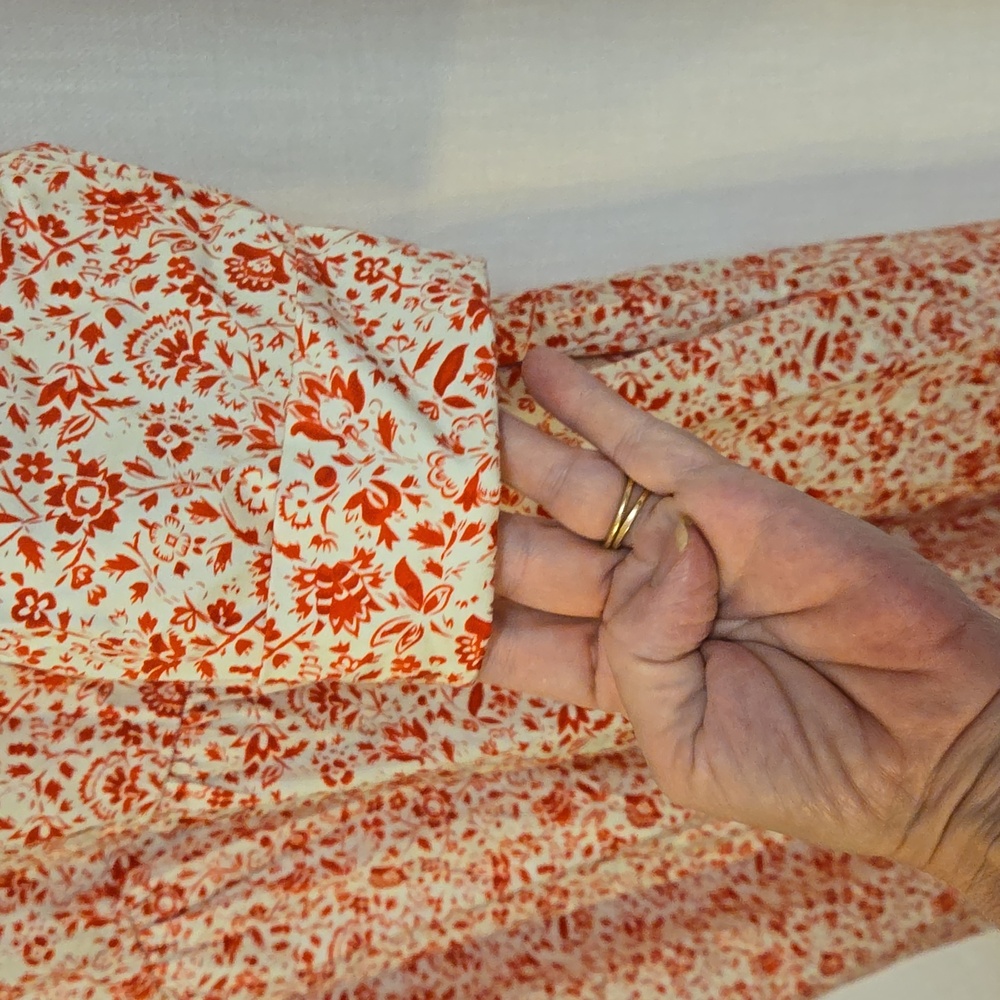 Tuckernuck White and Red Floral Midi Dress - Picture 4 of 5